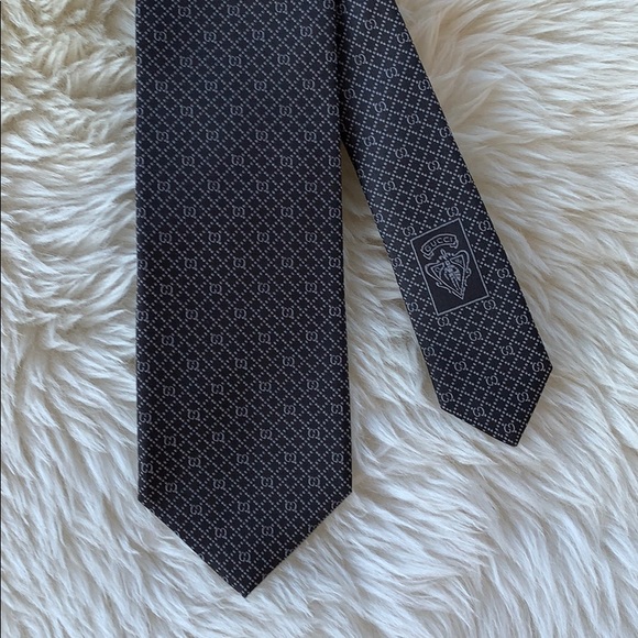 gg pattern silk tie